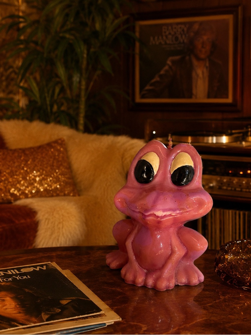 Groovy 1970 Frog candle Dude its cool
